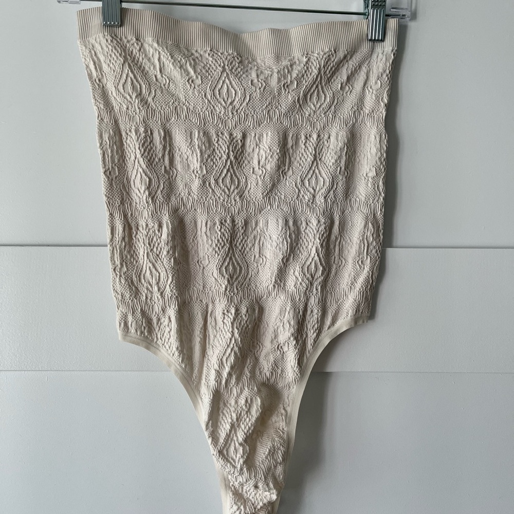Urban Outfitters Out From Under White Thong Bodysuit Size Medium